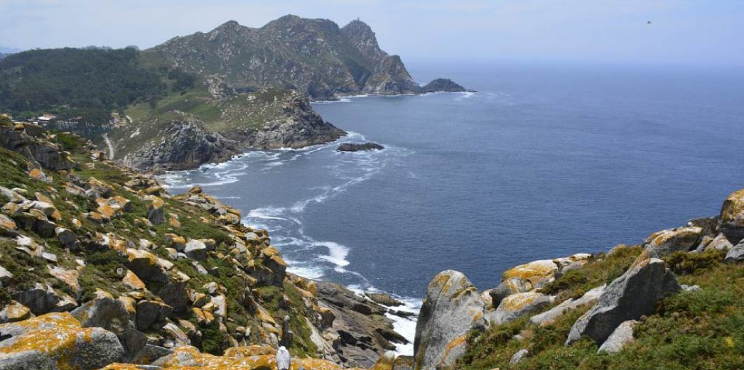 Una vista panorámica del mar en Galicia